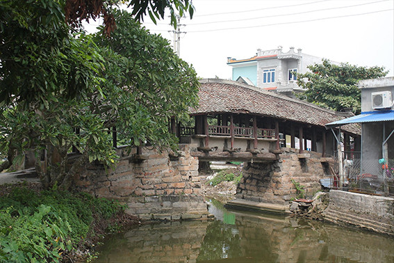 Nguyên trạng Cầu Ngói chợ Thượng trong hồ sơ di tích. ảnh: Hoàng Long 