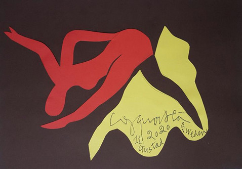 Liêu xiêu tranh cắt giấy Công Quốc Hà