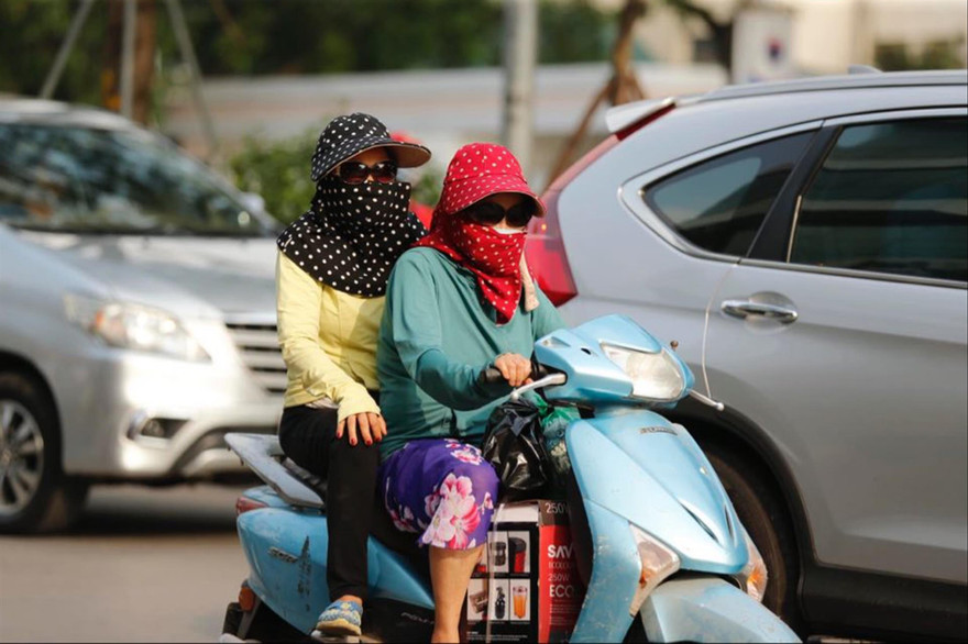Nắng nóng có xu hướng gia tăng cả về cường độ và tần suất những ngày tới với nhiệt độ cao nhất có thể trên 40 độ C Ảnh: Như Ý