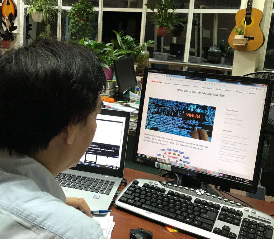 Những máy tính có mật khẩu yếu dễ bị mã độc tấn công ảnh: Hiếu Thảo 