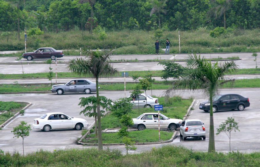 Một trung tâm sát hạch lái xe tại Hà Nội