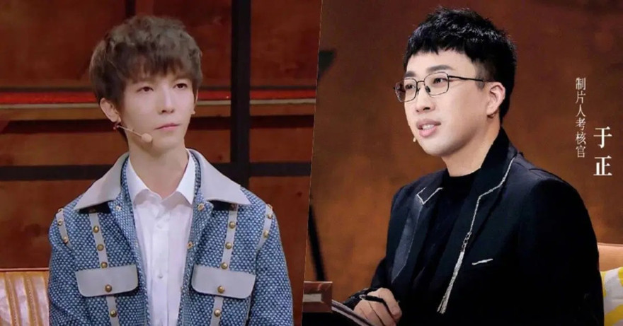 Hai nhân vật bị tẩy chay, nhà văn Quách Kính Minh (trái) và Vu Chính (phải) 