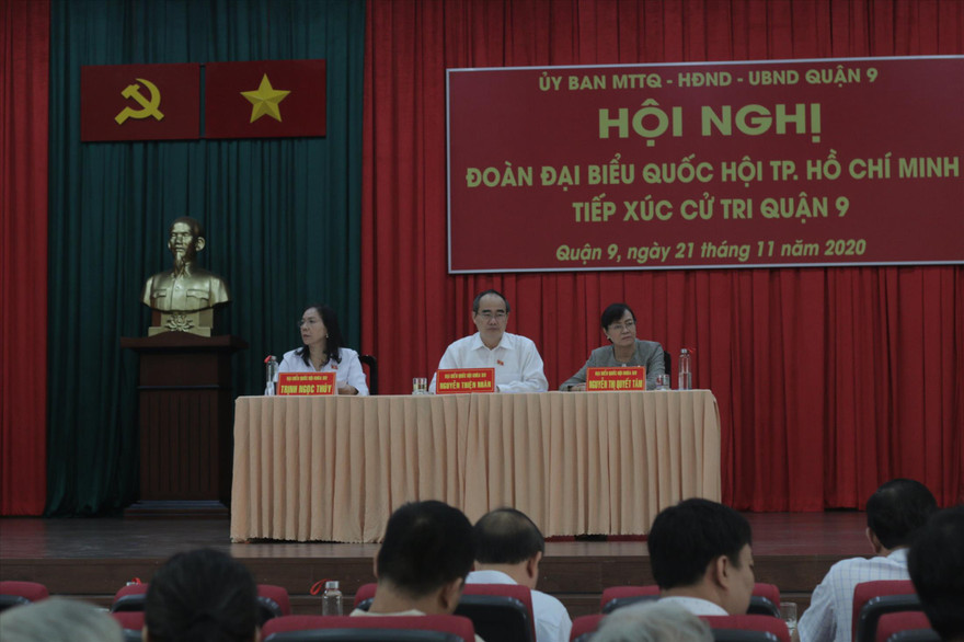 Các đại biểu Quốc hội tiếp xúc cử tri quận 9 ngày 21/11 