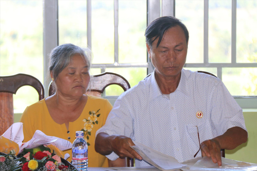 TAND huyện Tuy Ðức đã gây oan cho vợ chồng ông Võ 