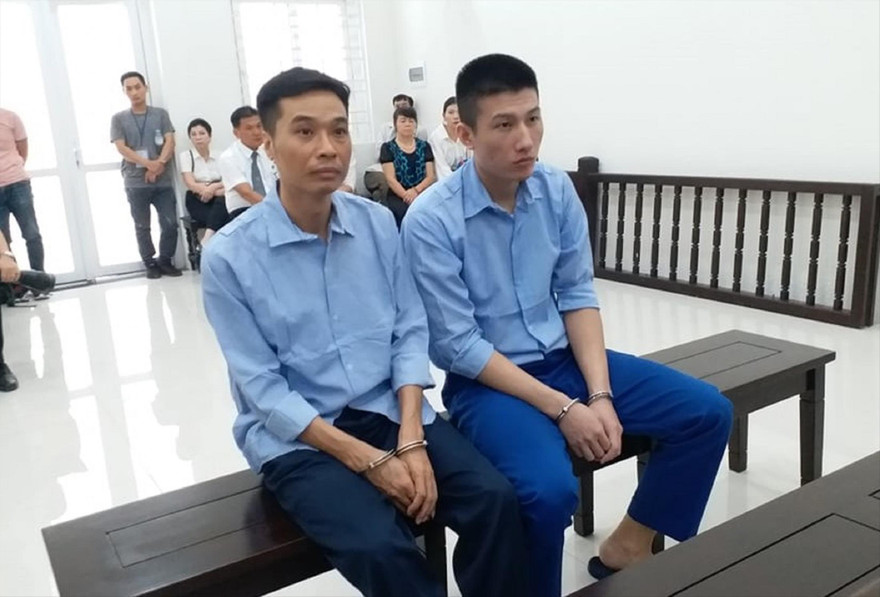 Các bị cáo Phạm Xuân Tiến, Nguyễn Tiến Dũng 