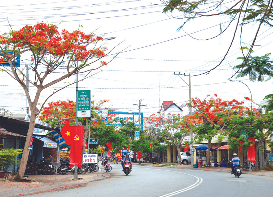 Một góc thị trấn Mỹ Xuyên 