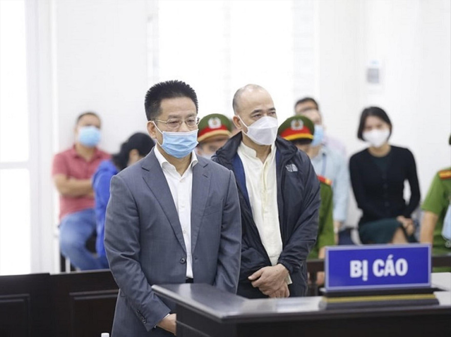 Các bị cáo tại tòa