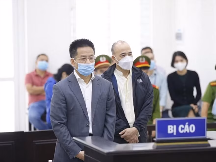 Các bị cáo tại tòa