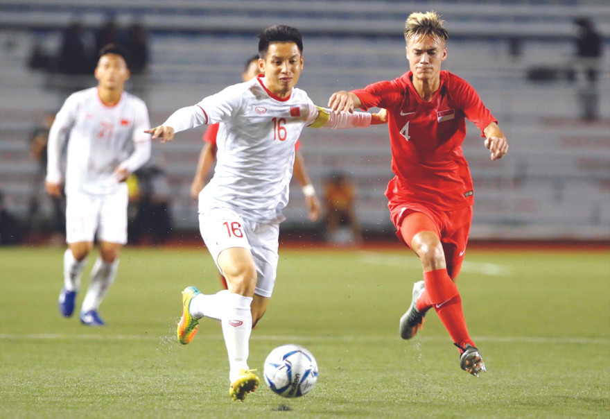 Hùng Dũng sẽ tỏa sáng tại lễ trao giải Quả bóng vàng Việt Nam tối nay? Ảnh: HỮU PHẠM