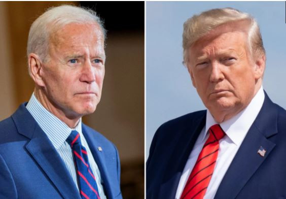 Cách tiếp cận của ông Biden (trái) đối với vấn đề Trung Quốc được cho là không khác ông Trump, trừ giọng điệu bên ngoài