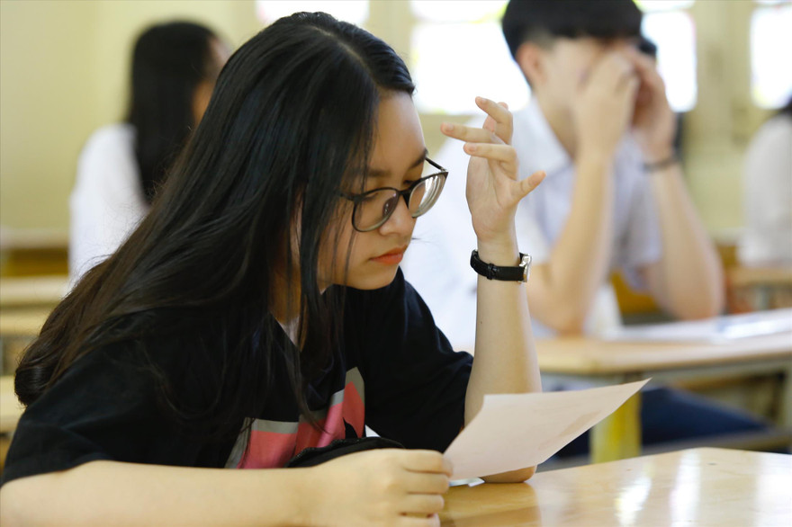 Mỗi thí sinh trong cùng phòng thi sẽ có một mã đề thi riêng 