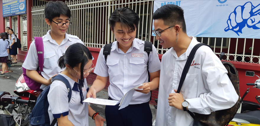 Thí sinh tham dự kỳ thi THPT QG 2019 tại TPHCM 