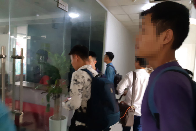 Các học viên của Trung tâm ngoại ngữ không phép MST.