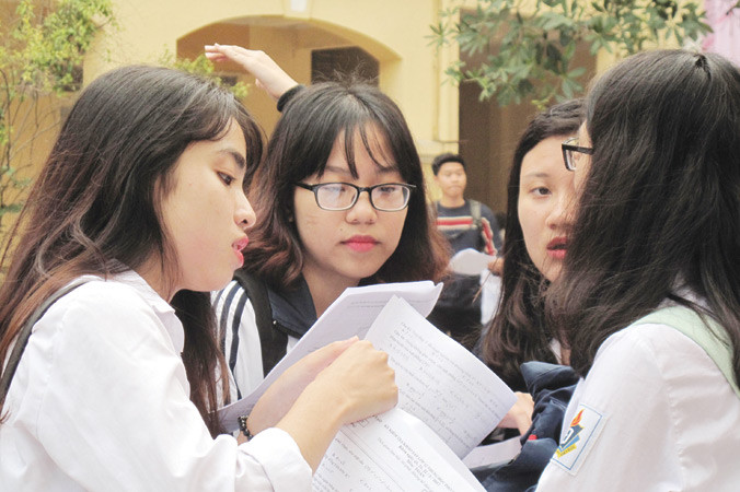 Thí sinh tại mùa thi 2017. Ảnh: Nghiêm Huê.