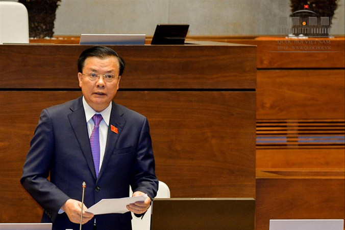 Bộ trưởng Bộ Tài chính Đinh Tiến Dũng. Ảnh: Như Ý.