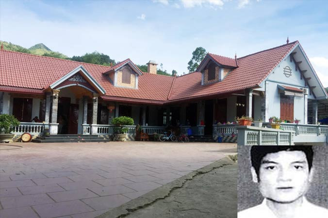 Nhà của Nguyễn Thanh Tuân tại quê nhà ở huyện Thạch Thất, Hà Nội. Ảnh: Nguyễn Hoàn.