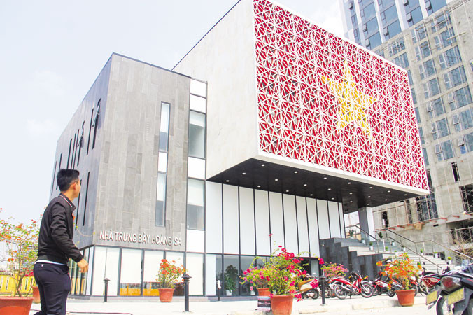 Nhà trưng bày Hoàng Sa. Ảnh: Thanh Trần.