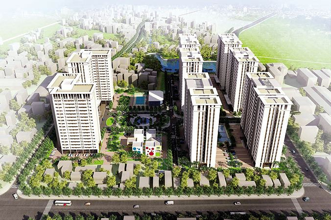 Phối cảnh tổng thể Dự án The Vesta - Nhà ở xã hội chất lượng tốt nhất.