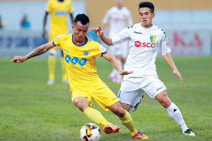 Thanh Hoá có thể chặn được bước tiến của Hà Nội FC ngay trên sân Hàng Đẫy cuối tuần này?. Ảnh: VSI.