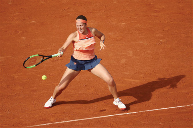 ĐKVĐ Jelena Ostapenko dừng bước sớm.