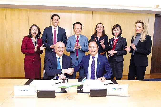Ký kết hợp đồng thỏa thuận giữa Tập đoàn FLC và Airbus.