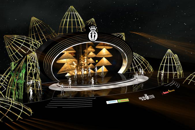 Thiết kế sân khấu Ðêm chung khảo phía Bắc lấy cảm hứng từ cái Ðó.