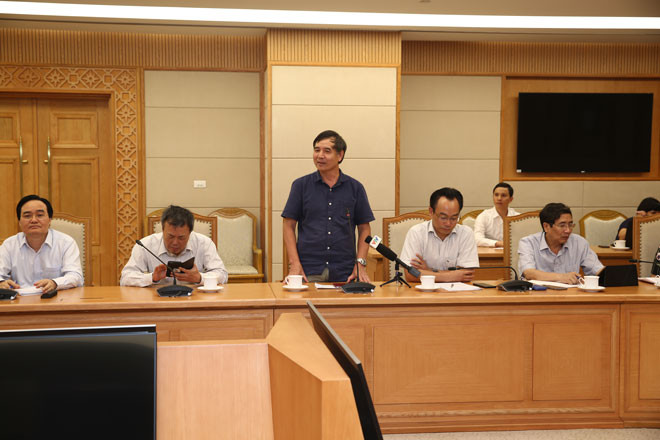 Các chuyên gia phát biểu tại buổi gặp gỡ. Ảnh: PV.