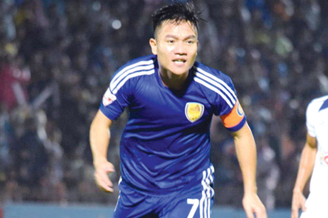 Đinh Thanh Trung mong lập cú đúp danh hiệu cùng Quảng Nam. Ảnh: Webthethao.vn.