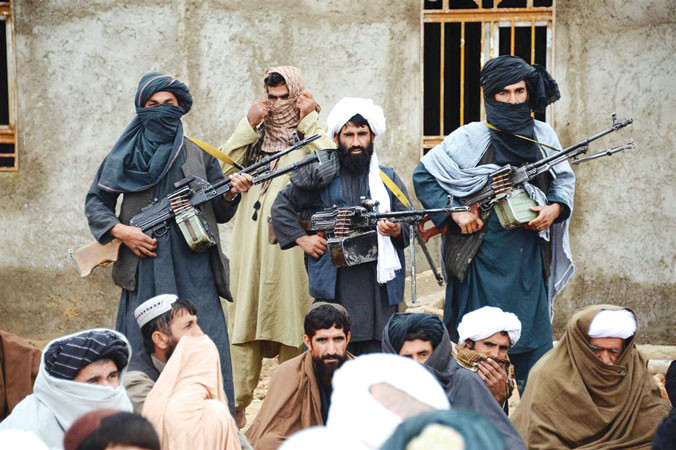 Một nhóm phiến quân Taliban ở Afghanistan. Ảnh: Tribune.