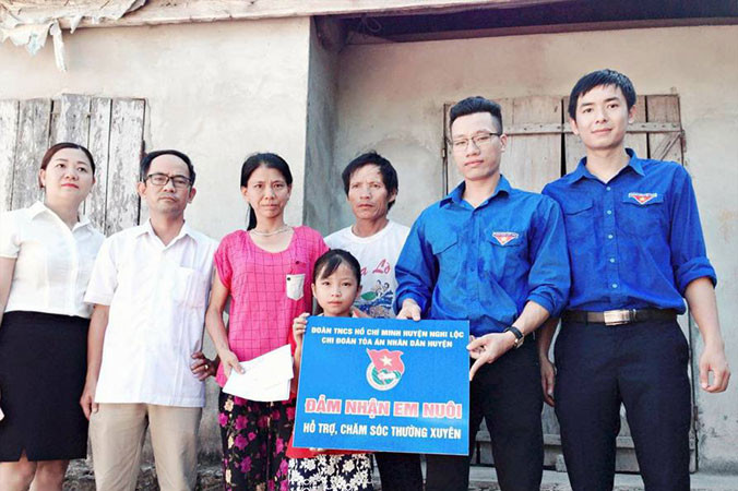 “Ðảm nhận em nuôi” được thực hiện từ năm 2012.