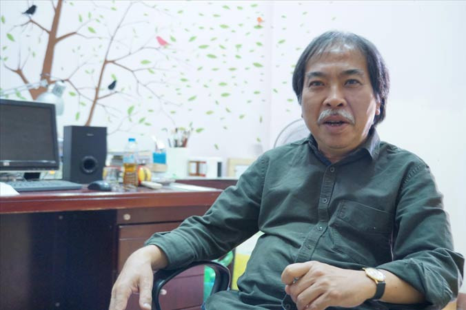 Nhà thơ Nguyễn Quang Thiều. Ảnh: TOAN TOAN.