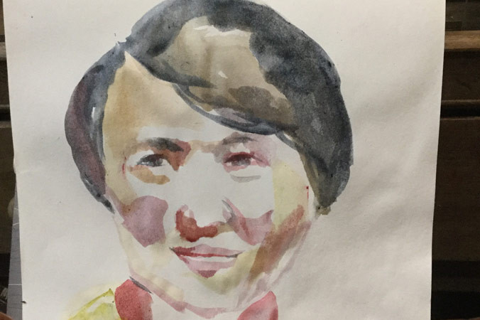 Tranh: Nguyễn Văn Hổ.