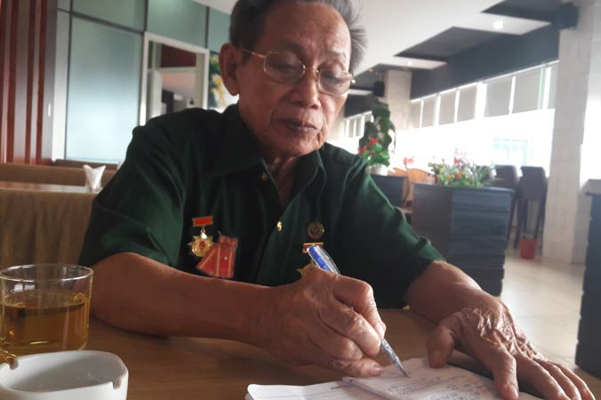 Nhà thơ Yến Thanh, tác giả bài thơ “Cúc ơi” Ảnh: Q.L.