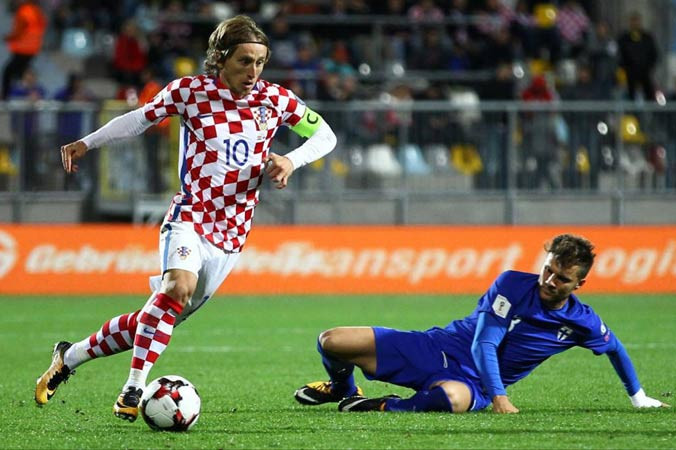 Nhạc trưởng Modric của ÐT Croatia.