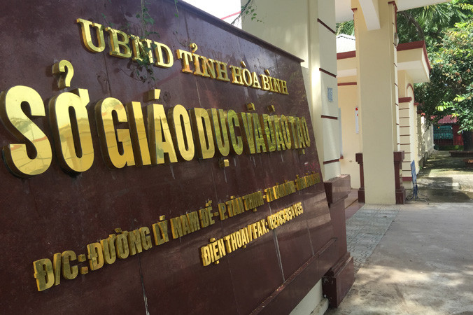 Trụ sở Sở GD&ÐT tỉnh Hòa Bình. Ảnh: Nguyễn Hoàn.