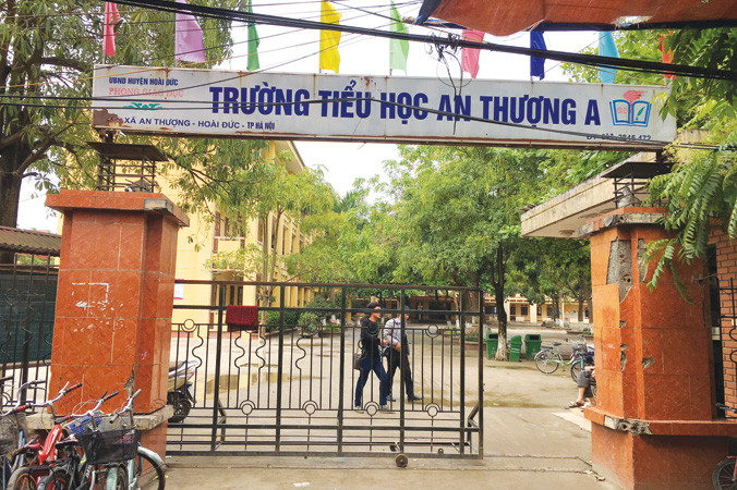 Trường tiểu học An Thượng A, nơi xảy ra vụ việc.
