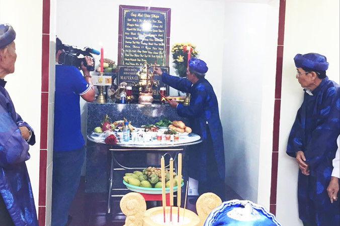 Lễ tái lập miếu cố Tám, ngày 10/6/2018 tại Đa Phước, Bình Chánh, TPHCM. Ảnh: Hạnh Ngọc.