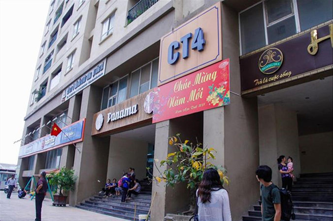 Nhiều chung cư ở Hà Nội tồn tại nhiều vi phạm. Trong ảnh là tòa chung cư CT4 Khu đô thị Văn Khê (Hà Đông) nhiều năm nay không được trả tiền quỹ bảo trì, dẫn đến việc không có kinh phí bảo trì hệ thống PCCC. Ảnh: Duy Phạm.