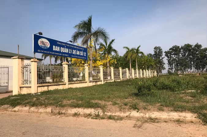 Dự án Khu đô thị mới Thanh Lâm - Đại Thịnh 2 trên địa bàn huyện Mê Linh. Ảnh: Trường Phong.