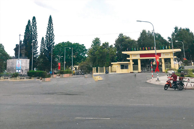 Khu vực trước UBND tỉnh Bình Thuận yên bình trở lại.