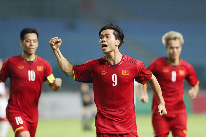 Bàn thắng vào lưới Olympic Bahrain chính là sự giải tỏa áp lực cần thiết cho Công Phượng sau những chỉ trích nặng nề. Ảnh: VSI.