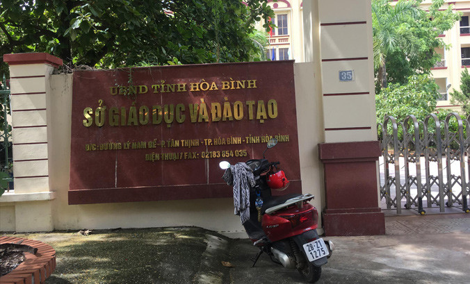 Trụ sở Sở GD& ÐT Hòa Bình. Ảnh: Nghiêm Huê.