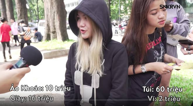 Hình ảnh Huỳnh Giao cắt từ clip bóc giá quần áo ồn ào.