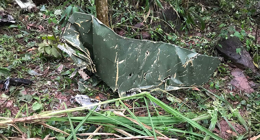 Hiện trường máy bay Su-22 gặp nạn.