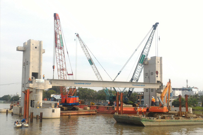 Dự án chống ngập 10.000 tỷ đồng ứng phó biến đổi khí hậu, phù hợp quy hoạch xây dựng vùng TPHCM vừa được chính phủ ban hành. Ảnh: Huy Thịnh.