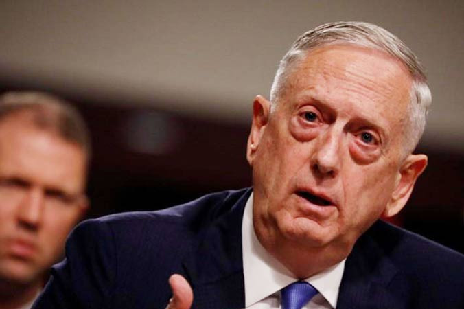 Bộ trưởng Quốc phòng Mỹ James Mattis.