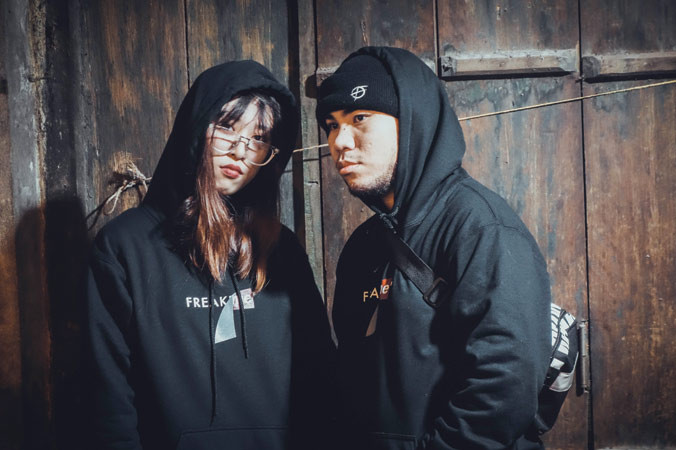 Vũ Phương Thảo và Nguyễn Phan Huy - hai nhà sản xuất của ANNAM. Ảnh: Ðông Cô.