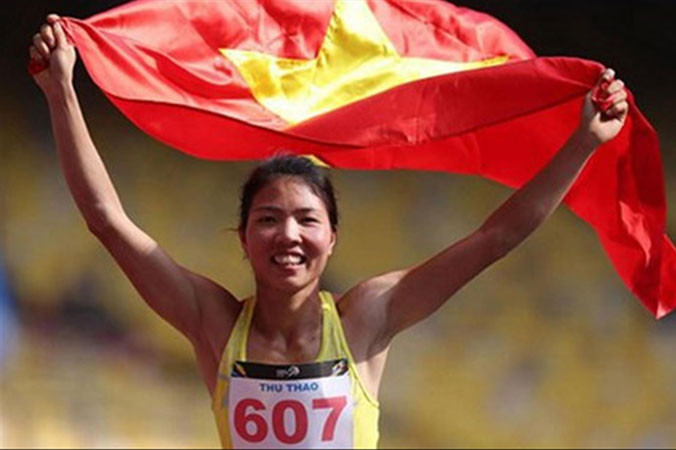 TTVN mong chờ Thu Thảo tỏa sáng trên sân điền kinh ngày hôm nay. Ảnh: VSI.