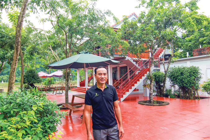 Cái tên Hồ Khanh khiến thêm nhiều người biết đến khu nghỉ cạnh sông Son này. Ảnh: N.M.Hà.