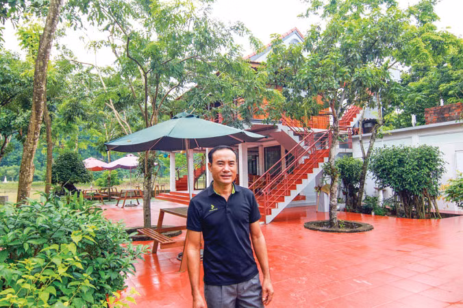 Cái tên Hồ Khanh khiến thêm nhiều người biết đến khu nghỉ cạnh sông Son này. Ảnh: N.M.Hà.